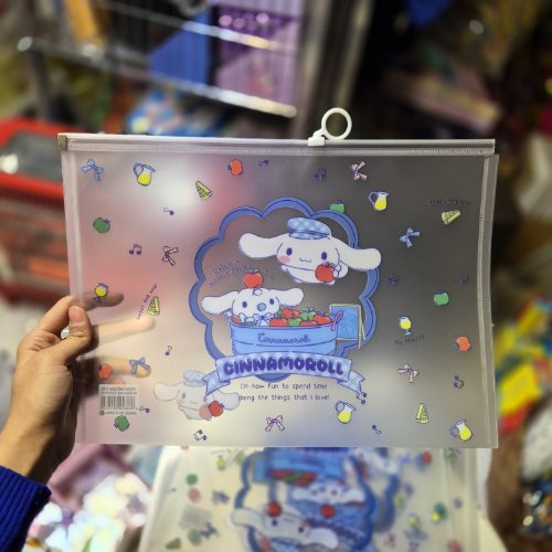 پوشه زیپی مغار دار سایز a4 سینامورول