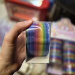 فیجت توپ چسبانک 5متری رنگین کمانی