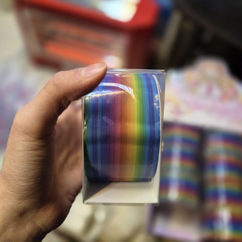 فیجت توپ چسبانک 5متری رنگین کمانی