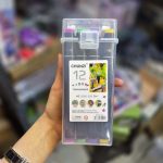 ماژیک 12 رنگ دو سر سطلی