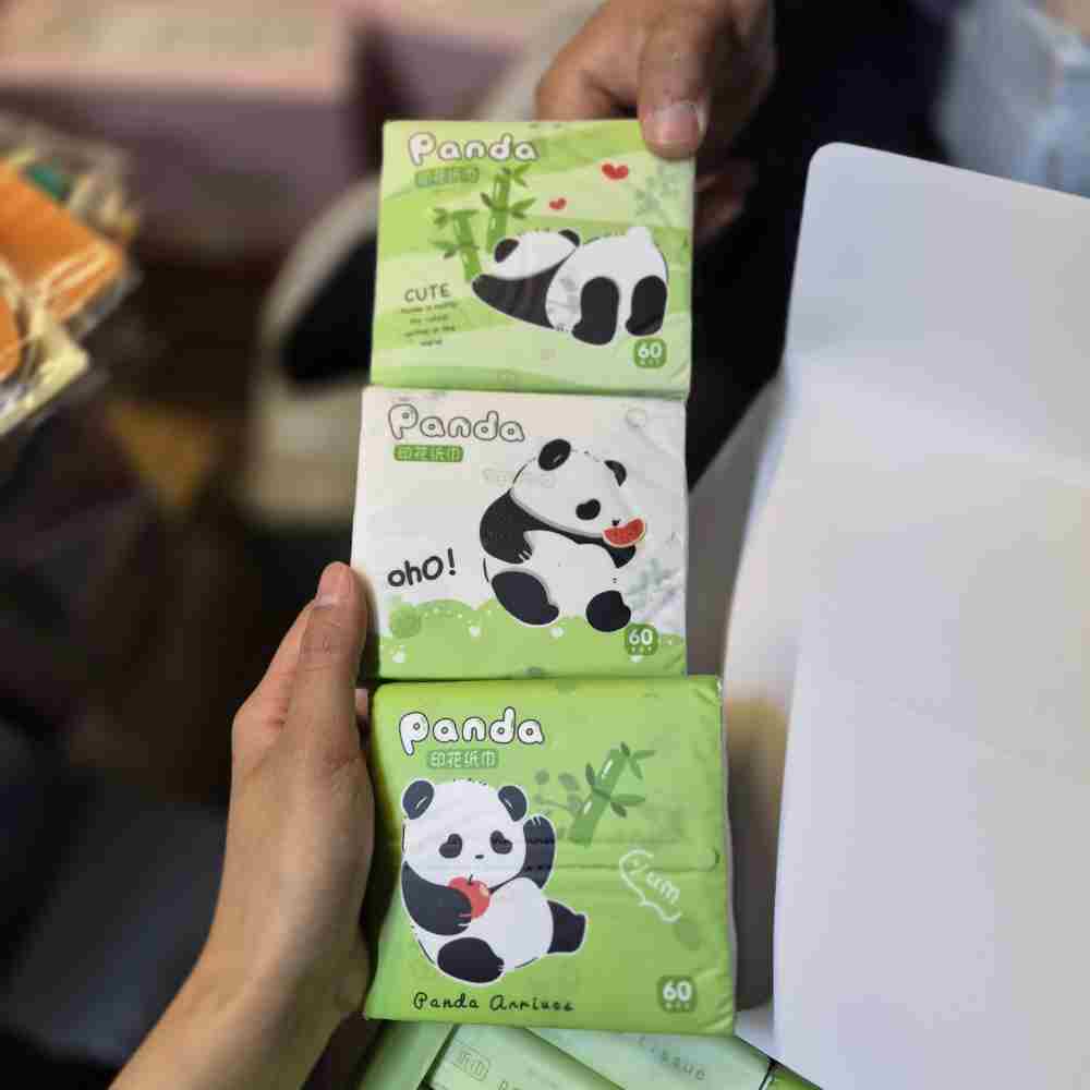 دستمال کاغذی 60 برگ طرح پاندا کد5003
