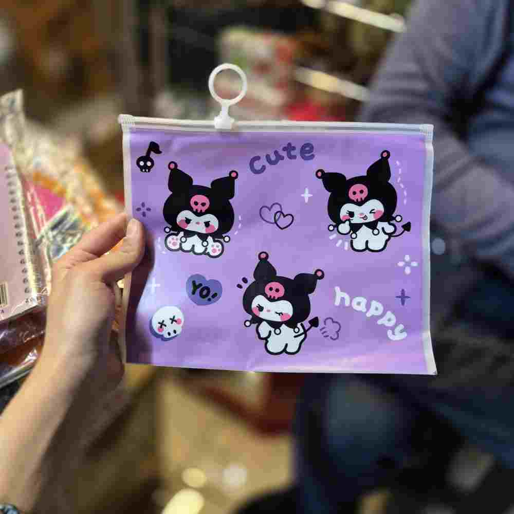 پوشه زیپی سایز A5 طرح کرومی