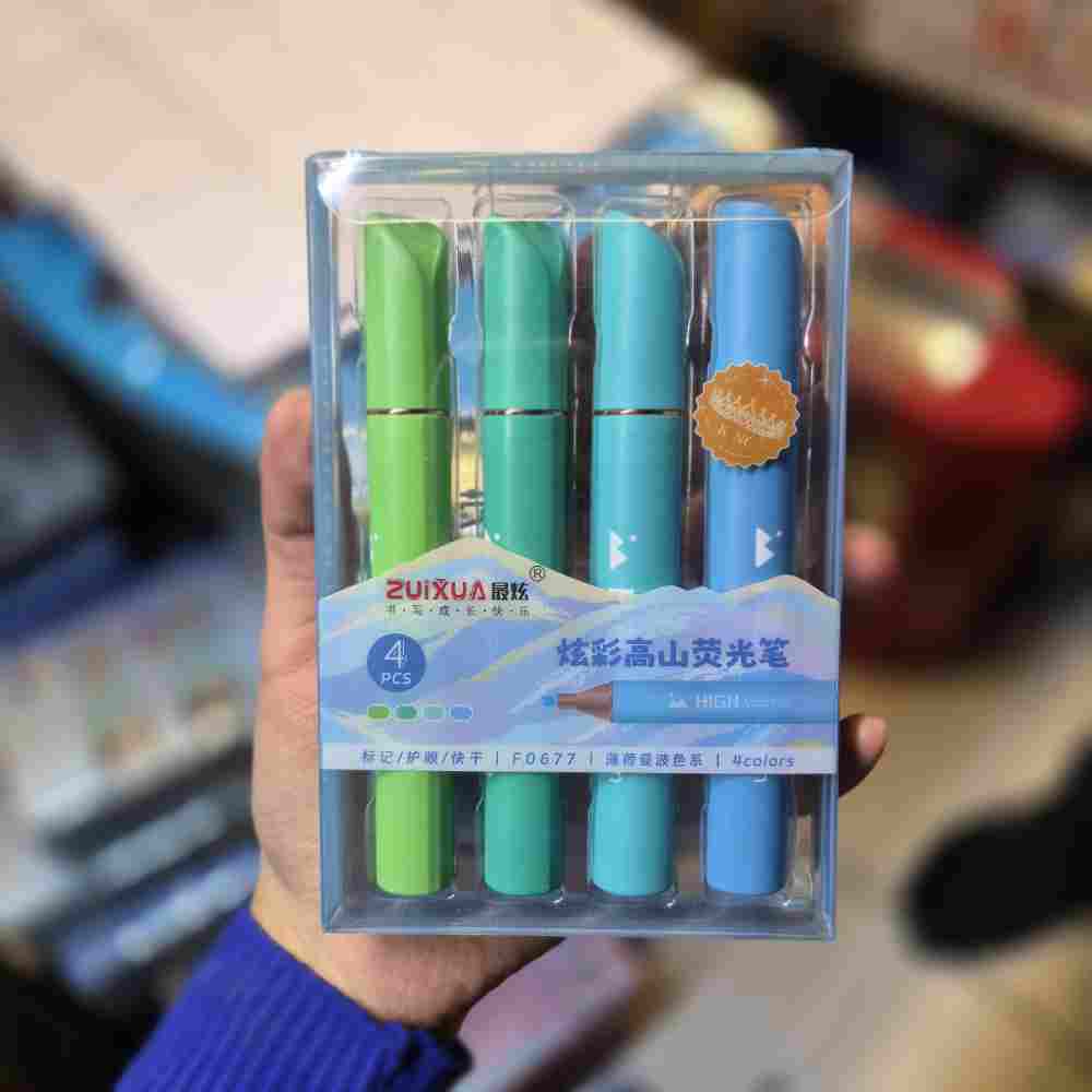 هایلایت بسته 4عددی طیف رنگی ابی زیوکسا کد0677