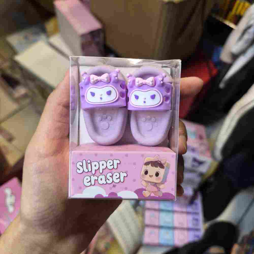 پاک کن دمپایی دوعددی کرومی بنفش