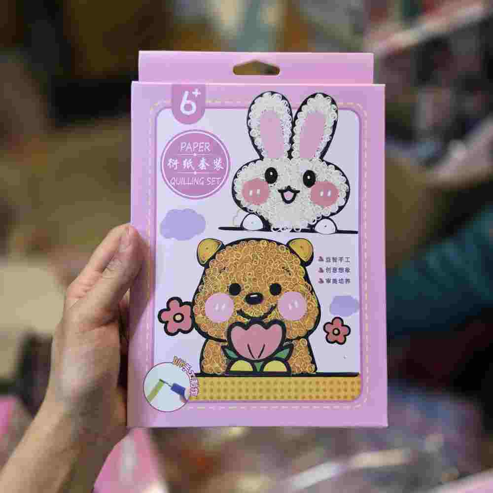 ست کوییلینگ طرح خرس و خرگوش