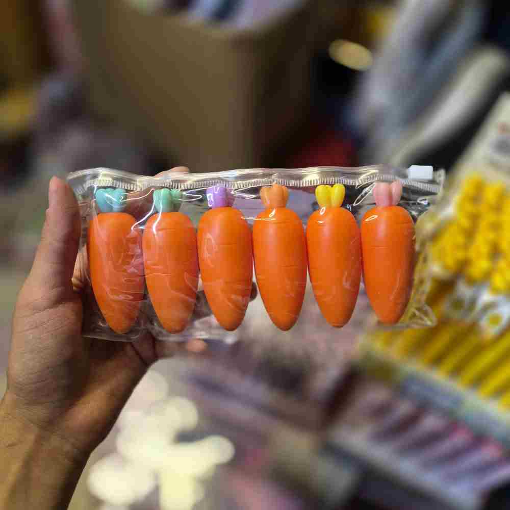 هایلایت بسته 6 عددی طرح هویج نارنجی