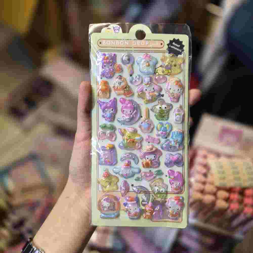 استیکر برجسته شیشه ای طرح سانریو