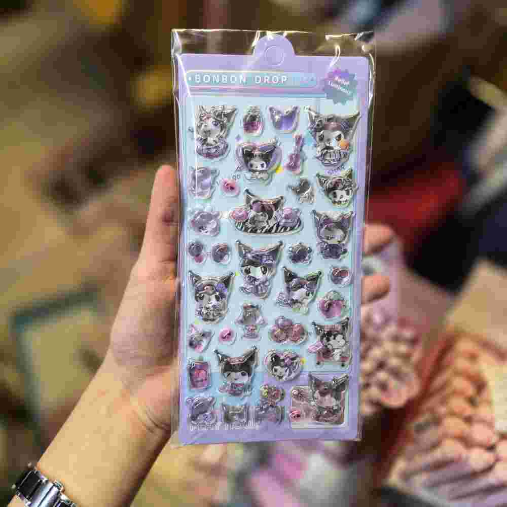 استیکر برجسته شیشه ای طرح کرومی