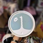 سطل زباله کلیلی خال خالی سبز - Image 3