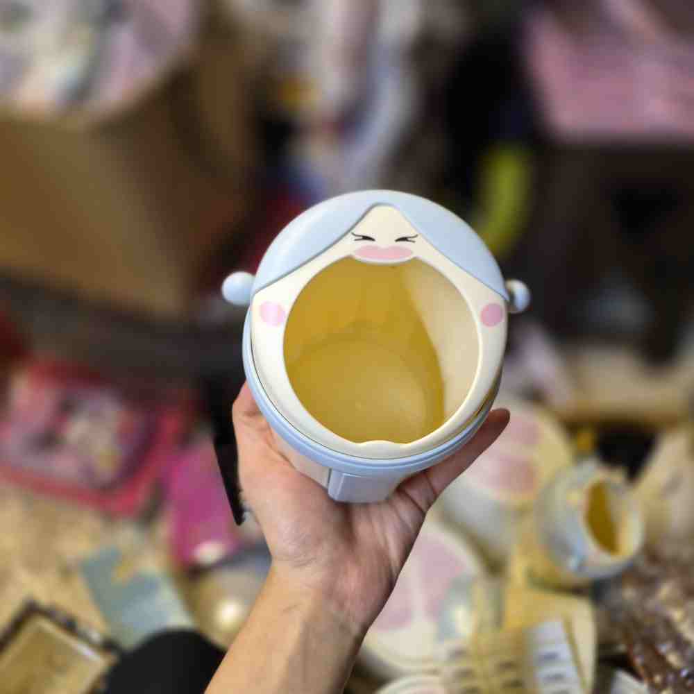 جاقلمی طرح دختر دهن گشاد آبی