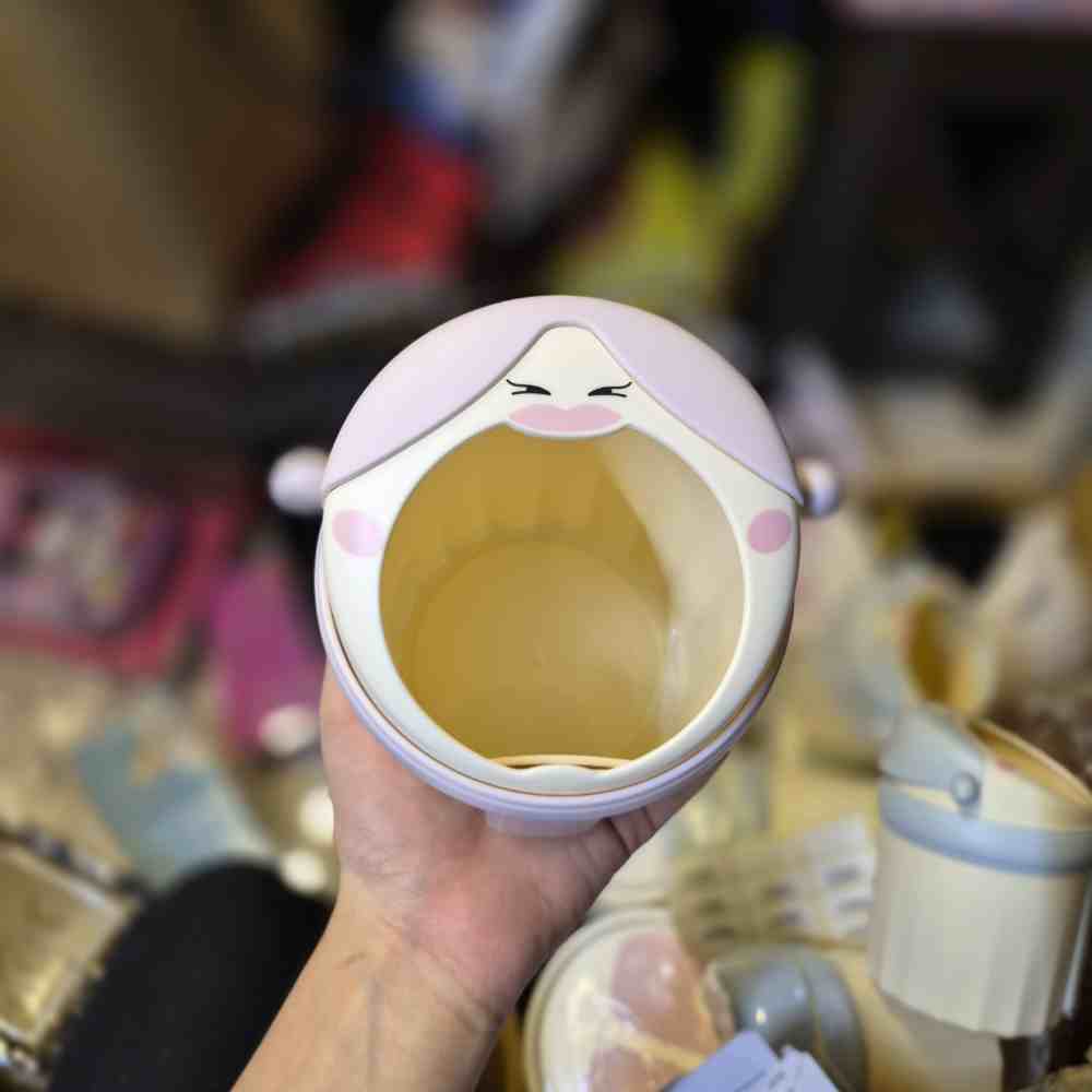 جاقلمی طرح دختر دهن گشاد صورتی