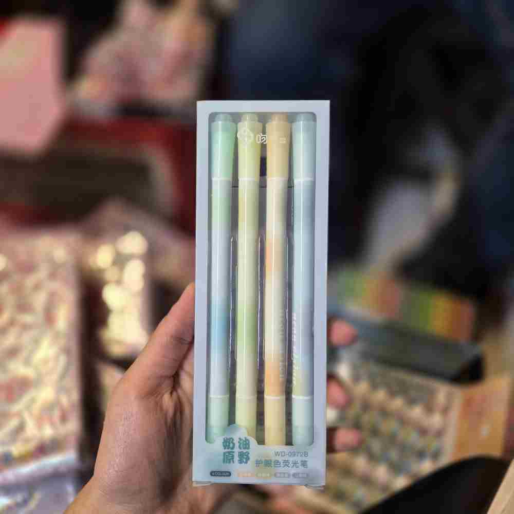 هایلایت بسته 4عددی بلند دو سر طیف رنگی سبز