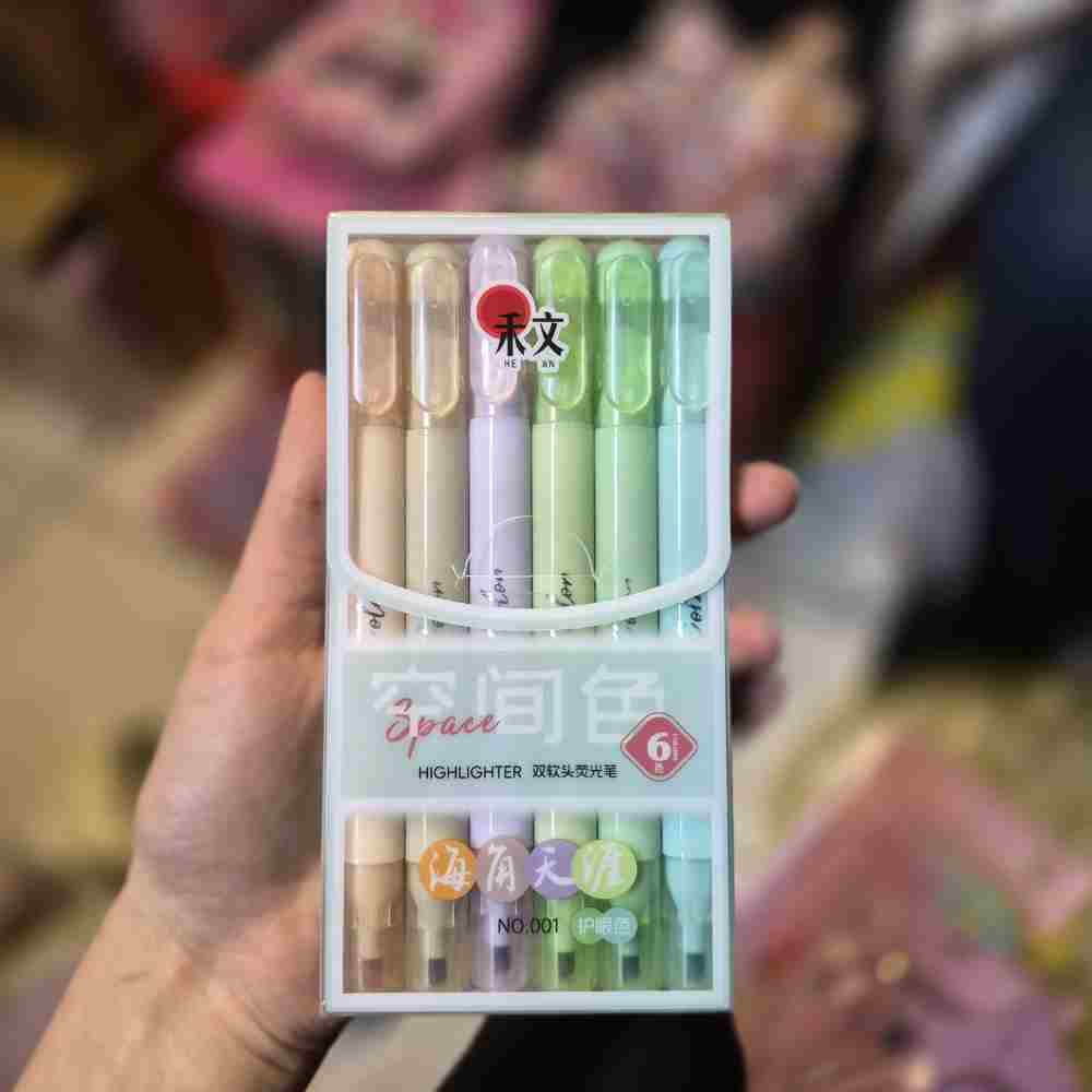هایلایت بسته 6عددی دوسر رنگ پاستیلی