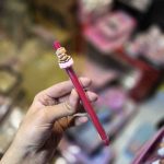 خودکار فانتزی آبی بدنه شیشه ای زرشکی - Image 2